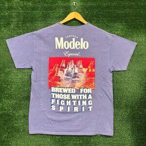 Cerveza Modelo Especial Fighting Spirit Beer T-Shirt Size Large
